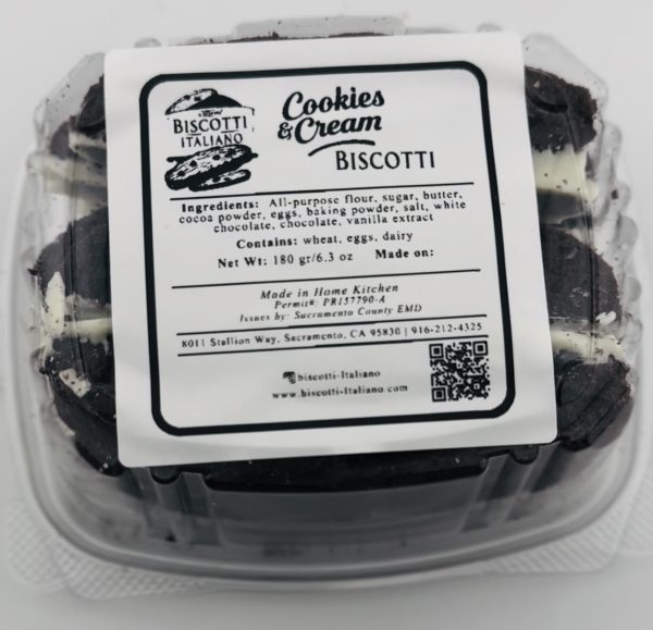 Cookies 'n Cream Biscotti (ONLY SHIPS BETWEEN OCTOBER - APRIL) - Image 2