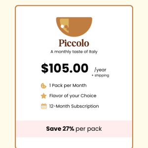 Piccolo: Annual Biscotti Subscription